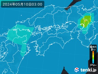 PM2.5分布予測(四国地方)