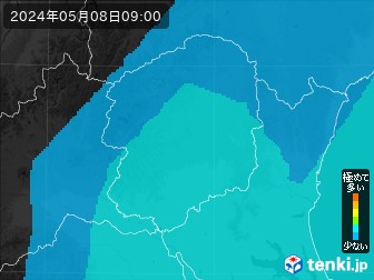 PM2.5分布予測(栃木県)