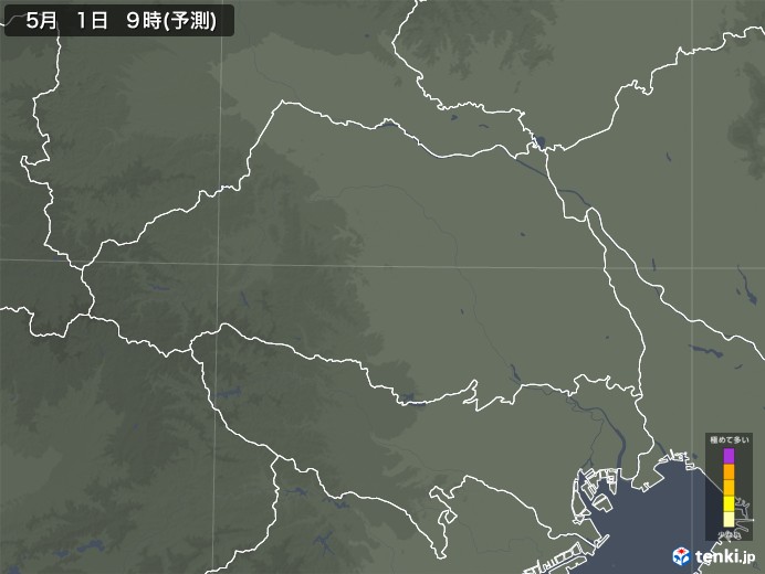 埼玉県のスギ花粉 飛散予測マップ 2025