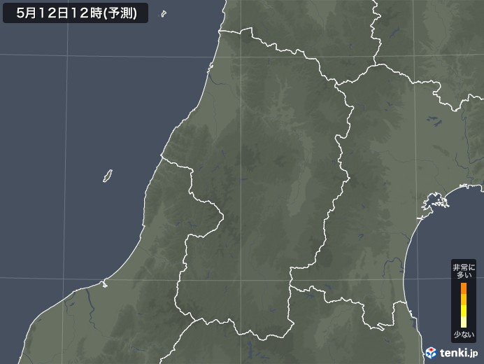 山形県のスギ花粉 飛散予測マップ 21 日本気象協会 Tenki Jp