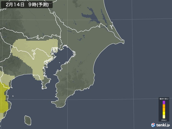 千葉県のスギ花粉 飛散予測マップ 2025