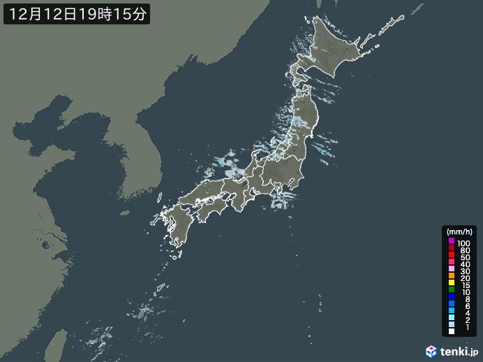 雨雲レーダー(実況)