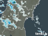 宮城県の雨雲レーダー(実況)