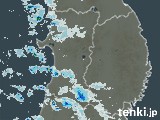 秋田県の雨雲レーダー(実況)