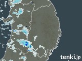 岩手県の雨雲レーダー(実況)