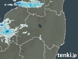 福島県の雨雲レーダー(実況)