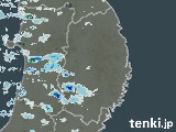 岩手県の雨雲レーダー(実況)