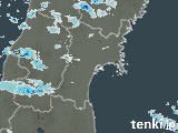 宮城県の雨雲レーダー(実況)