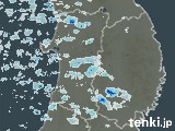 秋田県の雨雲レーダー(実況)