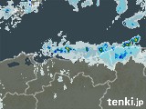 鳥取県の雨雲レーダー(実況)