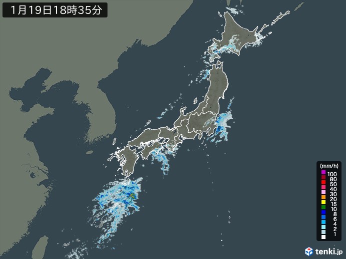 雨雲レーダー(実況)