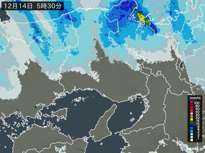 兵庫県の雨雲レーダー(過去)