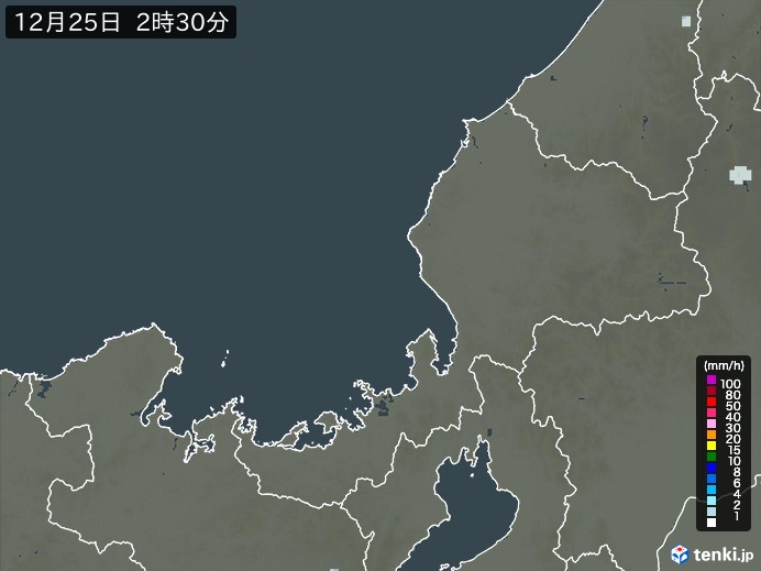 福井県の雨雲レーダー(過去)