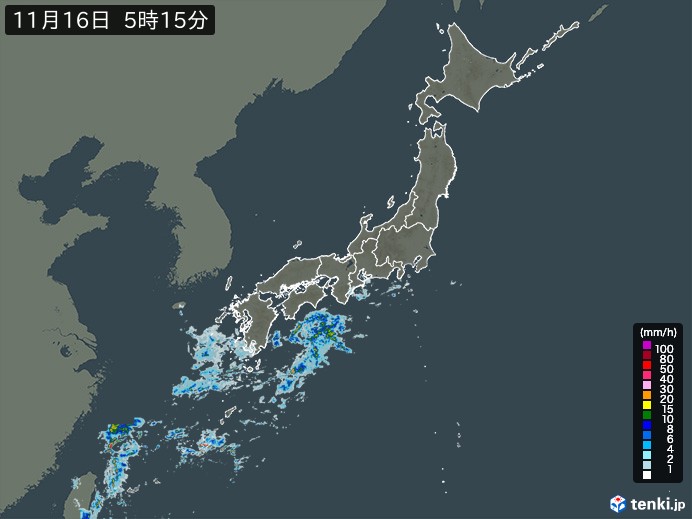 雨雲レーダー 実況 旧 雨雲の動き 日本気象協会 Tenki Jp