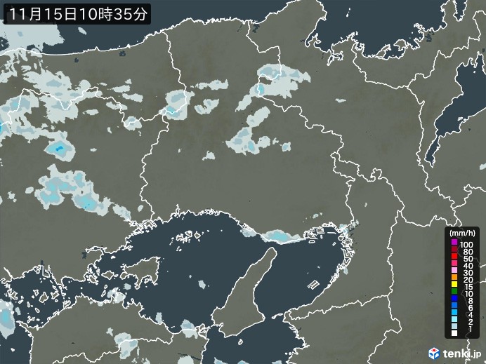 兵庫県の雨雲レーダー 実況 日本気象協会 Tenki Jp
