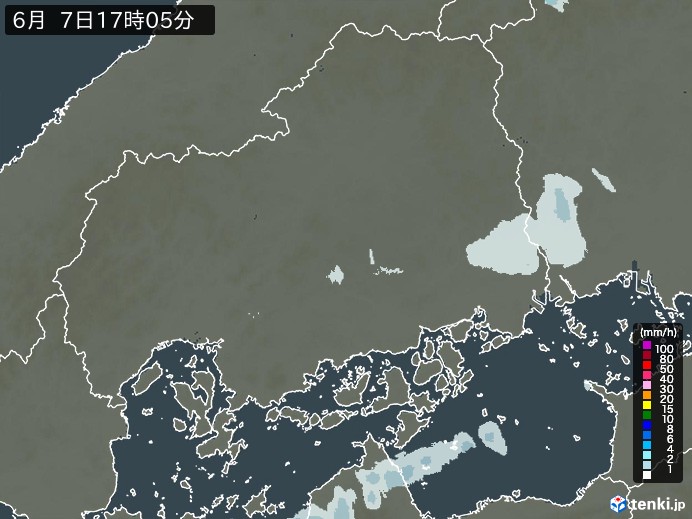 広島県の雨雲レーダー(実況) - 日本気象協会 tenki.jp