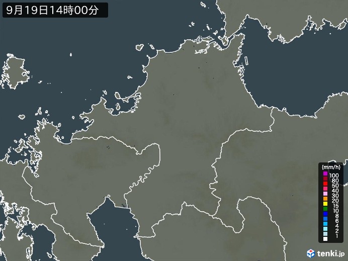 福岡県の雨雲レーダー 予報 日本気象協会 Tenki Jp
