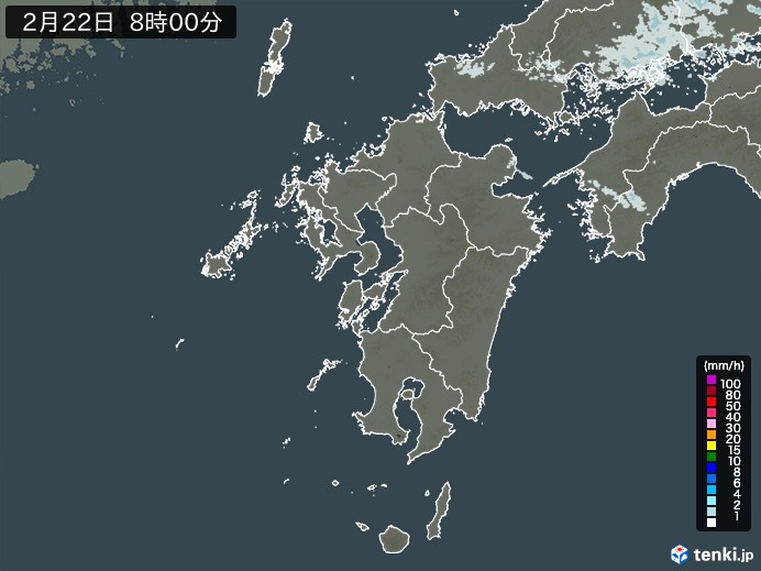 雨雲 レーダー 天気 佐世保