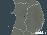 秋田県の雨雲レーダー(予報)