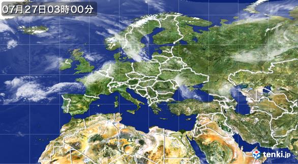 ヨーロッパ・旧ソ連の気象衛星(2024年07月27日03:00発表)