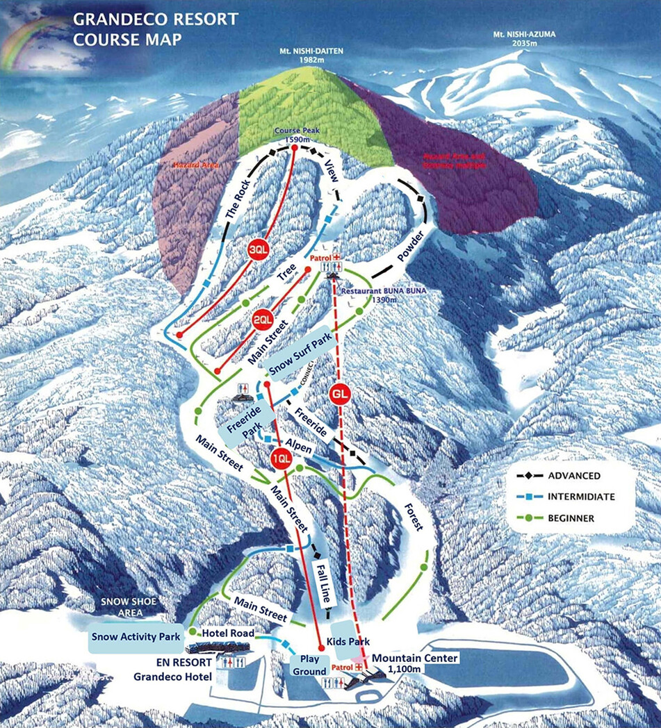 グランデコスノーリゾートのスキー場 天気積雪情報 コース画像 日本気象協会 Tenki Jp