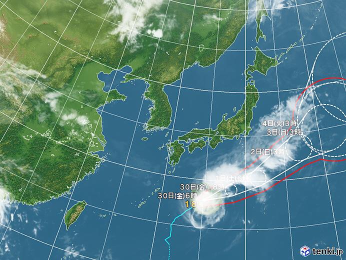 台風情報・日本広域(2022年09月30日06時現在)