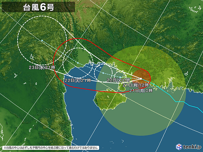 6号拡大(2025年07月20日 12時現在)