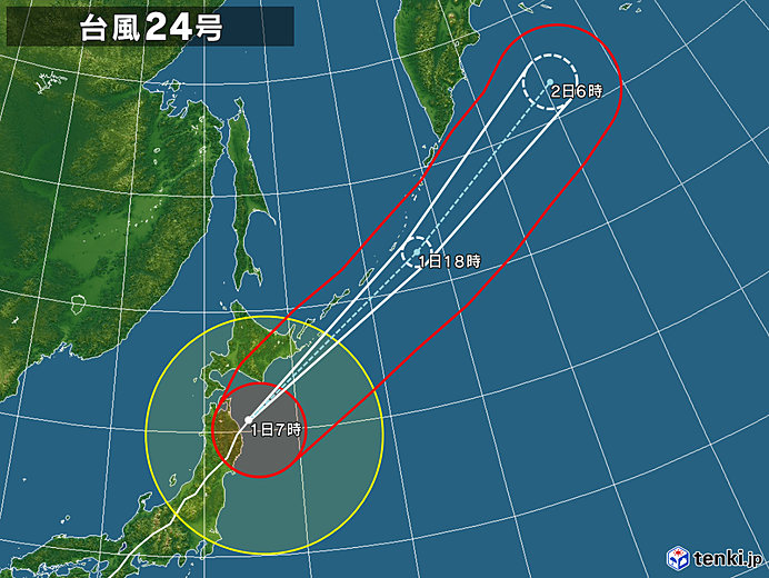 24号拡大(2018年10月01日 07時現在)