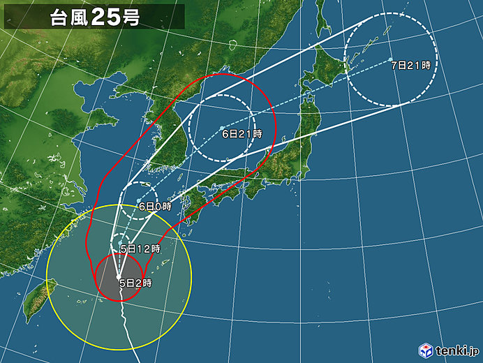 25号拡大(2018年10月05日 02時現在)