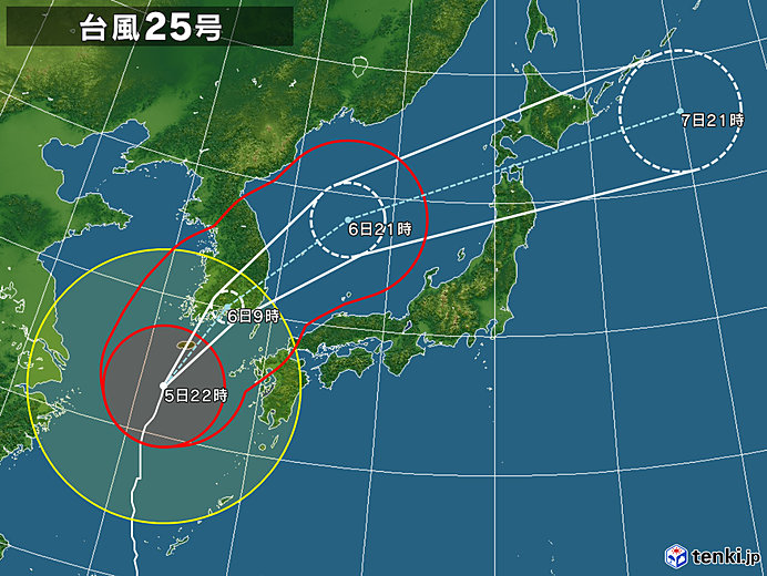 25号拡大(2018年10月05日 22時現在)