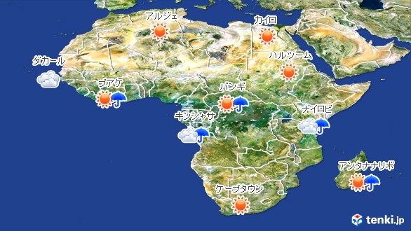 アフリカの天気 - 日本気象協会 tenki.jp