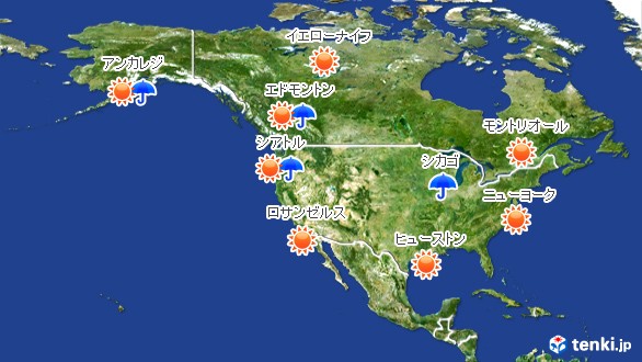 北アメリカの天気 日本気象協会 Tenki Jp