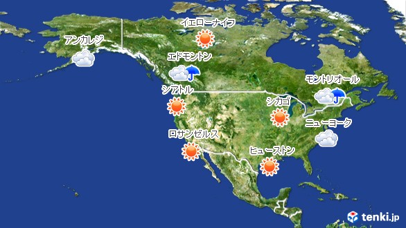 北アメリカの天気 日本気象協会 Tenki Jp